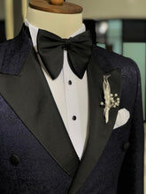 Load image into Gallery viewer, Shleton Navy Blue Slim Fit Tuxedo