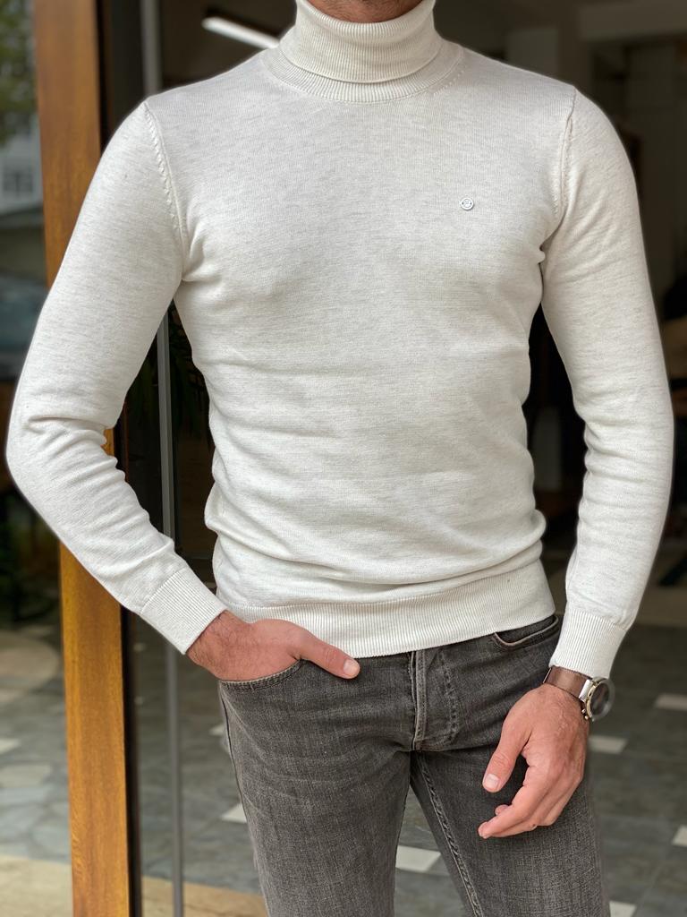 White Turtleneck – Conquer Menswear