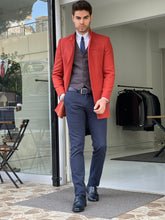 Load image into Gallery viewer, Chad Slim fit Judge Collared Woolen Tile Coat