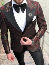 Load image into Gallery viewer, Abboud Claret Red Tuxedo Suit