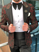 Load image into Gallery viewer, Abboud Claret Red Tuxedo Suit