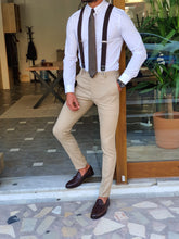 Load image into Gallery viewer, Peaky Blinders Edition Slim Fit Beige Pants