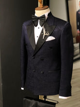 Load image into Gallery viewer, Shleton Navy Blue Slim Fit Tuxedo