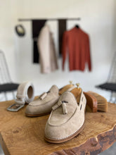 Load image into Gallery viewer, Reese Special Edition Beige Tasseled Suede Leather Shoes