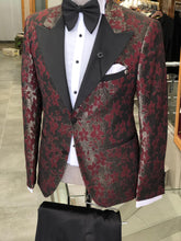 Load image into Gallery viewer, Abboud Claret Red Tuxedo Suit
