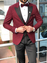 Load image into Gallery viewer, Abboud Claret Red Slim Fit Tuxedo
