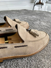Load image into Gallery viewer, Reese Special Edition Beige Tasseled Suede Leather Shoes