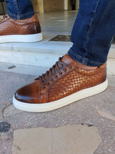 Load image into Gallery viewer, Jason Sardinelli Lace up Eva Sole Tan Sneakers
