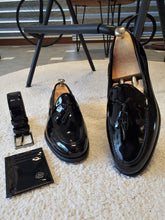 Load image into Gallery viewer, Max Sardinelli Tasseled Detailed Black Loafer