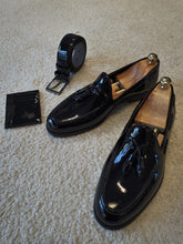 Load image into Gallery viewer, Max Sardinelli Tasseled Detailed Black Loafer