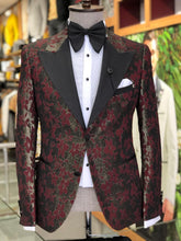 Load image into Gallery viewer, Abboud Claret Red Tuxedo Suit