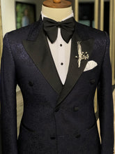 Load image into Gallery viewer, Shleton Navy Blue Slim Fit Tuxedo