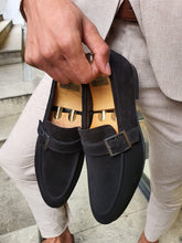 Load image into Gallery viewer, Royal Sardinelli Buckle Detailed Suede Leather Shoes
