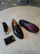 Load image into Gallery viewer, Max Sardinelli Tasseled Detailed Black Loafer