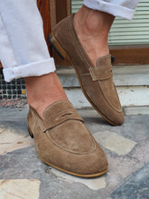 Load image into Gallery viewer, Lucas Sardinelli Neolite Sole Suede Beige Loafer