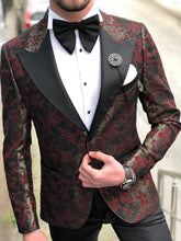 Load image into Gallery viewer, Abboud Claret Red Tuxedo Suit