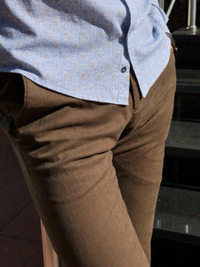 Marc Brown Slim Fit Cotton Pants