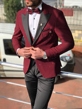 Load image into Gallery viewer, Abboud Claret Red Slim Fit Tuxedo