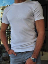 Load image into Gallery viewer, Max Slim fit Crew Neck White Tees