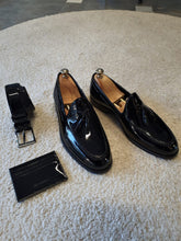Load image into Gallery viewer, Max Sardinelli Tasseled Detailed Black Loafer