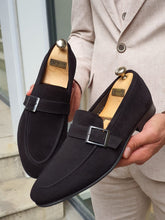 Load image into Gallery viewer, Royal Sardinelli Buckle Detailed Suede Leather Shoes