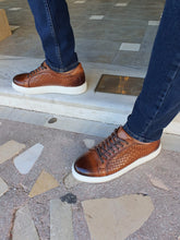 Load image into Gallery viewer, Jason Sardinelli Lace up Eva Sole Tan Sneakers