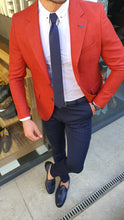 Load image into Gallery viewer, March Slim Fit Tile Cotton Blazer
