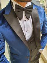 Load image into Gallery viewer, Royal Special Edition Slim Fit Indigo Velvet Tuxedo