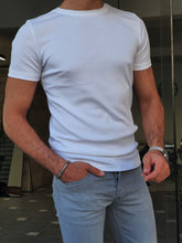 Load image into Gallery viewer, Max Slim fit Crew Neck White Tees