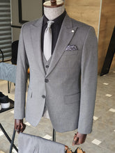 Load image into Gallery viewer, Luxe Slim Fit Grey Vested Suit
