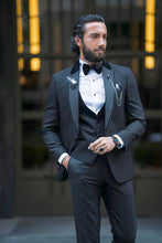 Load image into Gallery viewer, Jones Slim Fit Black Tuxedo