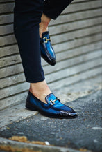Load image into Gallery viewer, Stanley Blue Neolite Base Buckled Detail Loafer
