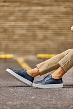 Load image into Gallery viewer, Abboud New Collection Eva Sole Navy Blue Casual Shoes&nbsp;
