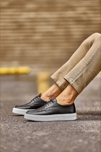 Abboud New Collection Eva Sole Black Casual Shoes