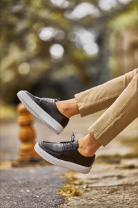 Abboud New Collection Eva Sole Black Casual Shoes