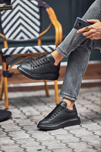 Load image into Gallery viewer, Oliver Special Designed Thick Sole Black Sneakers
