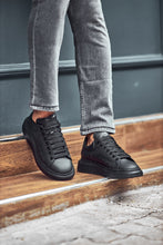 Load image into Gallery viewer, Oliver Special Designed Thick Sole Black Sneakers
