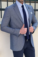 Load image into Gallery viewer, Simon Sim Fit Navy Linen Blazer Only
