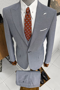 Simon Slim Fit High Quality Blue Suit