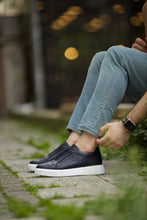 Load image into Gallery viewer, Stanley Eva Sole Navy Sneakers
