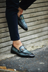 Stanley Black Neolite Base Buckled Detail Loafer