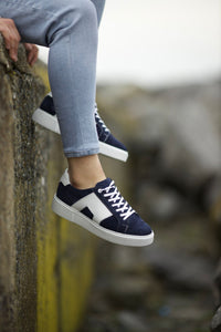 Stanley Eva Sole Navy Blue Sneakers