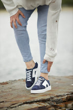 Load image into Gallery viewer, Stanley Eva Sole Navy Blue Sneakers
