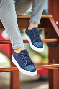 Stanley Navy Blue Eva Sole Sneakers