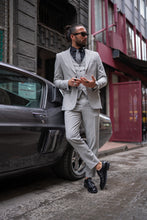 Load image into Gallery viewer, Watt Slim Fit Special Design Grey Suit
