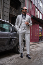 Load image into Gallery viewer, Watt Slim Fit Special Design Grey Suit
