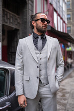 Load image into Gallery viewer, Watt Slim Fit Special Design Grey Suit
