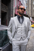 Load image into Gallery viewer, Watt Slim Fit Special Design Grey Suit
