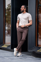 Load image into Gallery viewer, Watt Slim Fit Brown Pants
