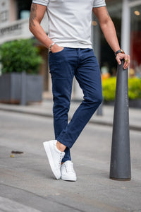 Watt Slim Fit Dark Blue Jeans